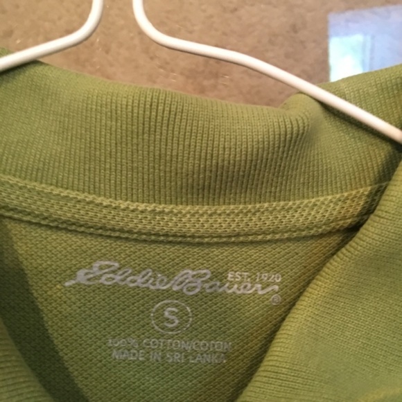 ✨ 3/$30 Eddie Bauer Lime Green Mens Polo Shirt - Picture 3 of 3